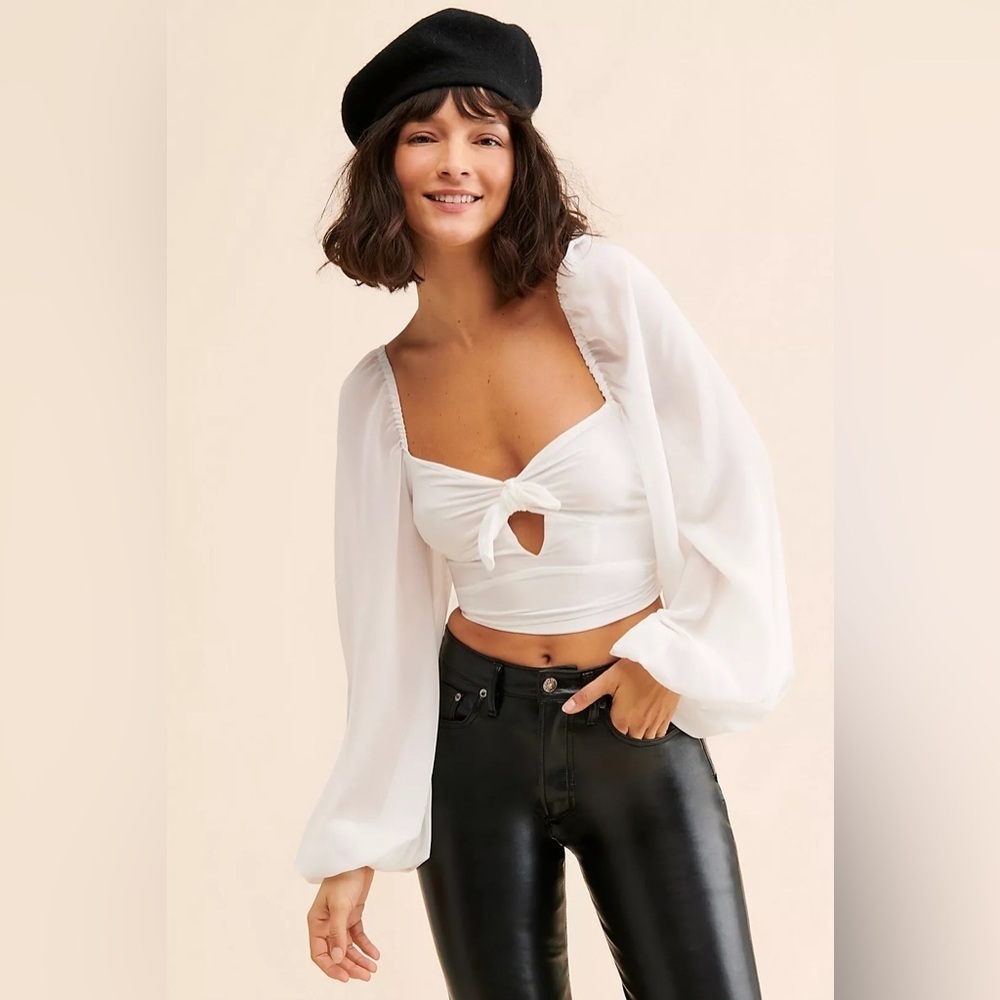 For Love And Lemons- Trisha Crop Top